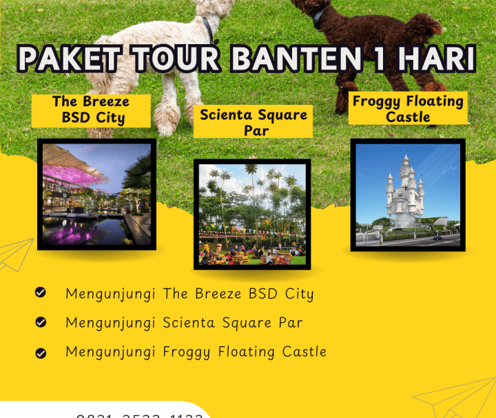 Paket Tour Banten 1 Hari: The Breeze Bsd City, Scientia Square Park Dan Froggy Floating Castle