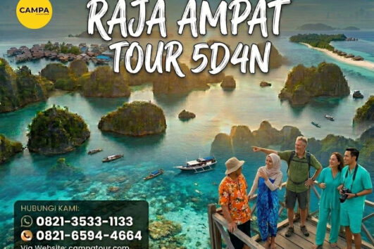 Paket Tour Raja Ampat 5 Hari 4 Malam (5H4M) - Campa Tour -
