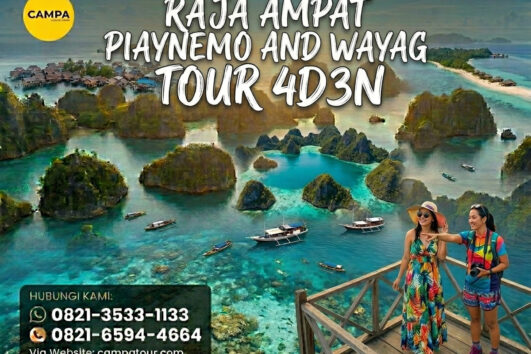 Paket Tour Raja Ampat Piaynemo dan Wayag 4 Hari 3 Malam (4H3M)