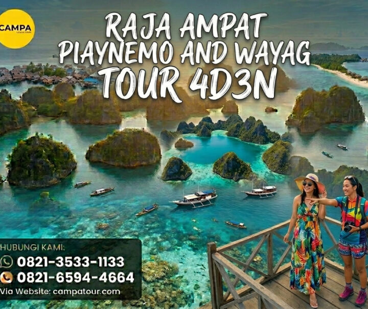 Paket Tour Raja Ampat Piaynemo dan Wayag 4 Hari 3 Malam (4H3M)