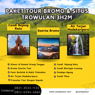 Paket Tour Bromo & Situs Trowulan 3H2M