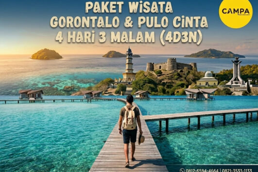 Paket Tour Gorontalo dan Pulo Cinta 4 Hari 3 Malam (4H3M) bersama Campa Tour