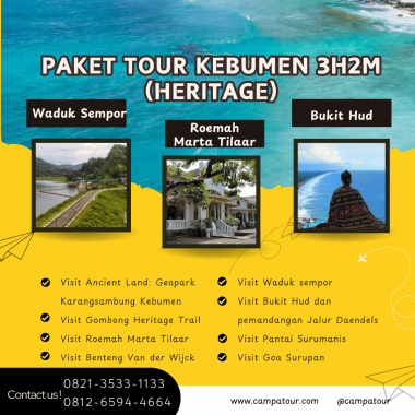 Paket Tour Kebumen 3D2N (Heritage)