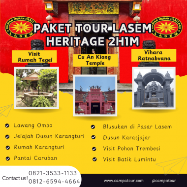Paket Tour Lasem Heritage 2 Hari 1 Malam (2H1M)