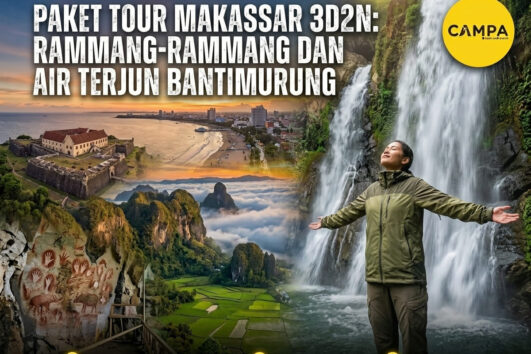 Paket Tour Makassar 3 Hari 2 Malam (3H2M) Rammang-Rammang dan Air Terjun Bantimurung bersama Campa Tour