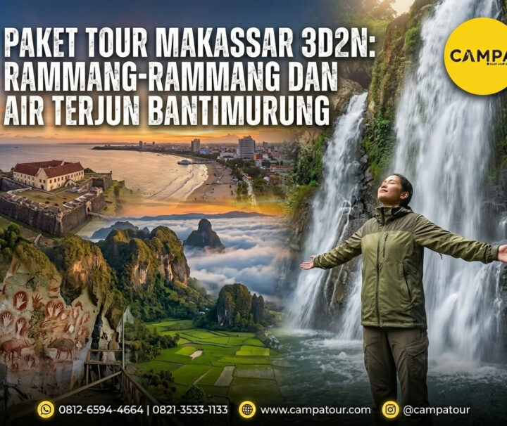 Paket Tour Makassar 3 Hari 2 Malam (3H2M) Rammang-Rammang dan Air Terjun Bantimurung bersama Campa Tour