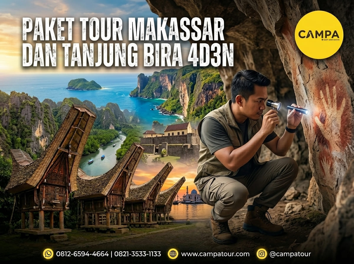 Paket Tour Makassar dan Tanjung Bira 4 Hari 3 Malam (4H3M) bersama Campa Tour