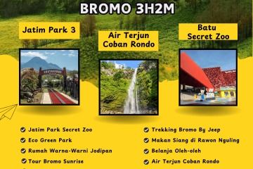 Paket Tour Malang, Batu & Bromo 3 Hari 2 Malam (3H2M)