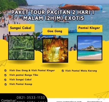 Paket Tour Pacitan 2 Hari 1 Malam (2H1M) Exotis