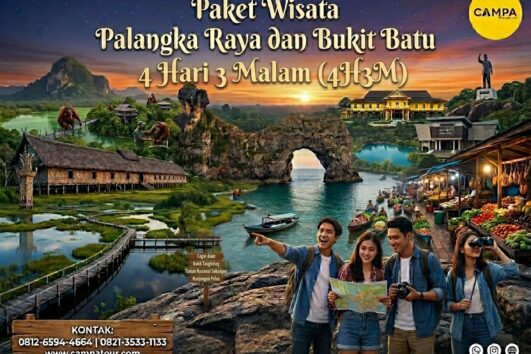 Paket Tour Palangka Raya dan Bukit Batu 4 Hari 3 Malam (4H3M) bersama Campa Tour