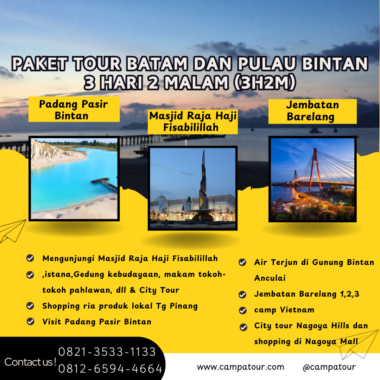 Paket Tour Batam dan Pulau Bintan 3 Hari 2 Malam (3H2M)