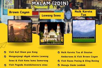 Paket Tour Semarang 2 Hari 1 Malam (2D1N) : Wisata Kereta Tua Ambawara, Eling Bening & Brown Cayon
