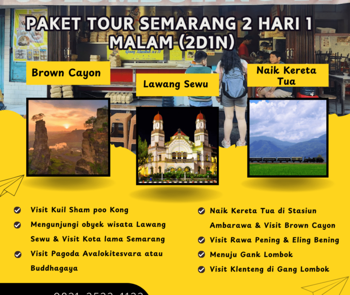 Paket Tour Semarang 2 Hari 1 Malam (2D1N) : Wisata Kereta Tua Ambawara, Eling Bening & Brown Cayon
