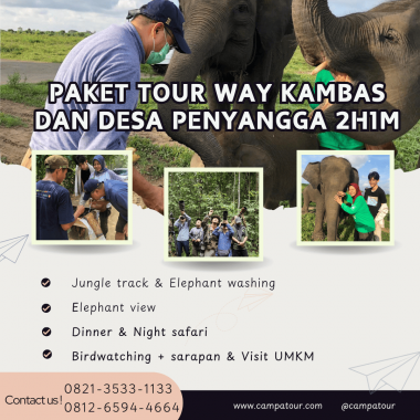 Paket Tour Way Kambas dan Desa Penyangga 2 Hari 1 Malam (2H1M)