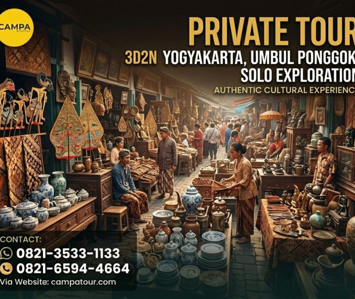 Paket Tour Yogyakarta, Umbul Ponggok, dan Solo 3 Hari 2 Malam (3H2M) - Campa Tour