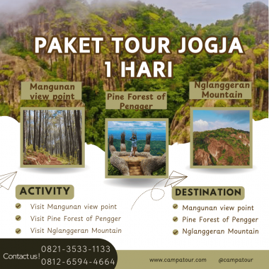 Paket Tour Jogja 1 Hari: Hutan Pinus dan Gunung Nglanggeran