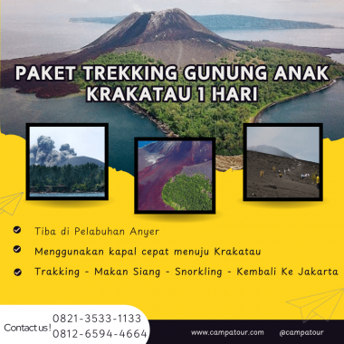 Paket Trekking Gunung Anak Krakatau 1 Hari
