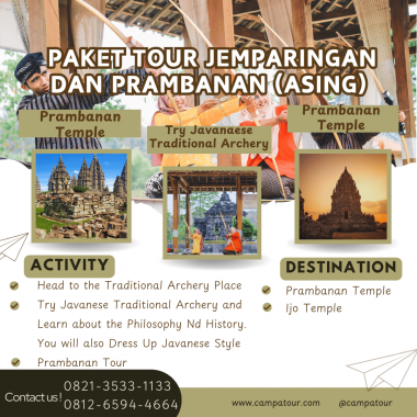 Paket Tour Jemparingan dan Prambanan