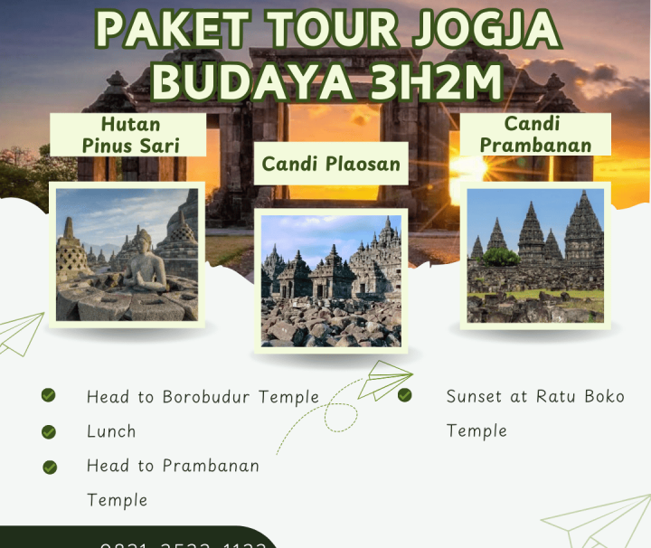 Paket Tour Jogja Budaya 3 Hari 2 Malam (3H2M)