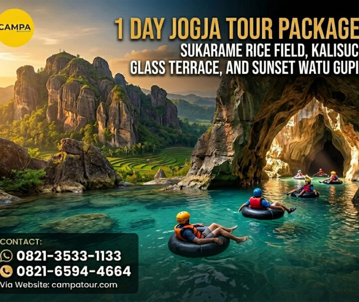 Paket Tour Jogja 1 Hari Sukarame Rice Field, Kalisuci,Teras Kaca, dan Sunset Watu Gupit - Campa Tour