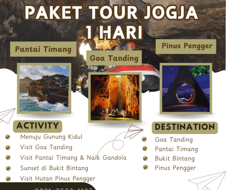 Paket Tour Jogja 1 Hari: Gua Tanding, Pulau Timang, dan Hutan Pinus Pengger