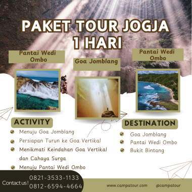 Paket Tour Jogja 1 Hari: Goa Jomblang & Pantai Wedi Ombo