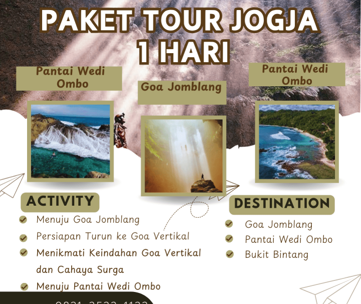 Paket Tour Jogja 1 Hari: Goa Jomblang & Pantai Wedi Ombo