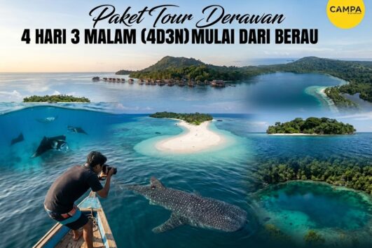 Paket Tour Derawan 4 Hari 3 Malam (4H3M) Start Berau - Campa Tour