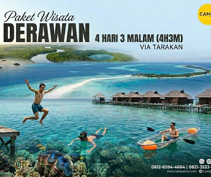 Paket Tour Derawan 4 Hari 3 Malam (4H3M) Via Tarakan - Campa Tour