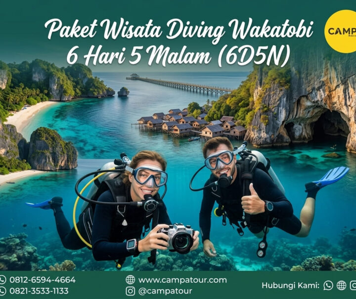 Paket Tour Diving Wakatobi 6 Hari 5 Malam (6H5M) - Campa Tour
