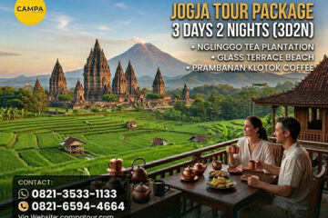 Paket Tour Jogja 3 Hari 2 Malam (3H2M) – Kebun Teh Nglinggo dan Pantai Teras Kaca - Campa Tour