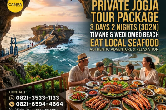 Paket Tour Jogja 3 Hari 2 Malam (3H2M) – Pulau Timang dan Pantai Wedi Ombo - Campa Tour