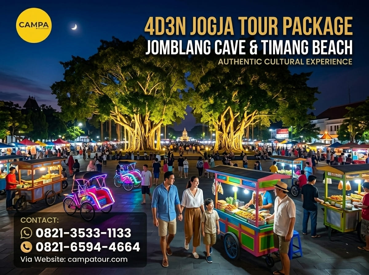 Paket Tour Jogja 4 Hari 3 Malam 4H3M Gua Jomblang Dan Pantai Timang