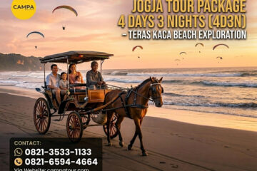 Paket Tour Jogja 4 Hari 3 Malam (4H3M) – Pantai Teras Kaca - Campa Tour