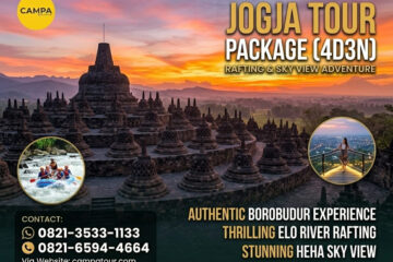 Paket Tour Jogja 4 Hari 3 Malam (4H3M) – Rafting Sungai Elo dan Sky View Heha - Campa Tour