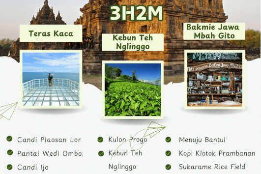 Paket Tour Jogja 3 Hari 2 Malam (3H2M) – Kebun Teh Nglinggo dan Pantai Teras Kaca