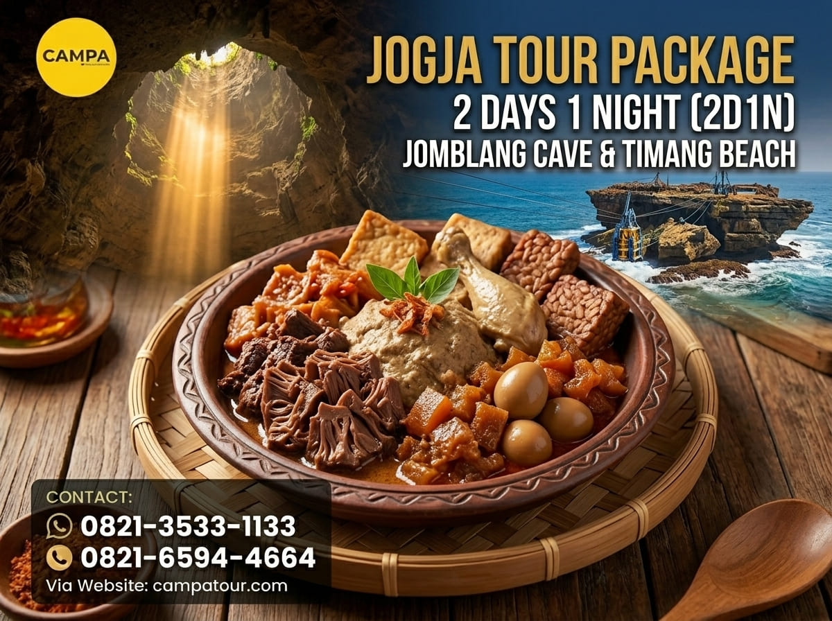 Paket Tour Jogja 2 Hari 1 Malam 2H1M Gua Jomblang Dan Pantai Timang