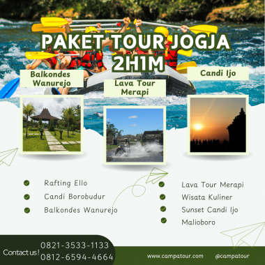 Paket Tour Jogja 2 Hari 1 Malam (2H1M): Rafting Sungai Elo