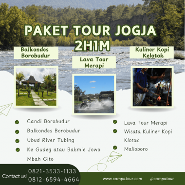 Paket Tour Jogja 2 Hari 1 Malam (2H1M): River Tubing dan Lava Tour