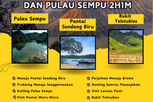 Paket Tour Gunung Bromo dan Pulau Sempu 2 Hari