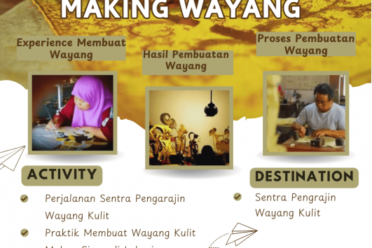 PAKET experience making wayang