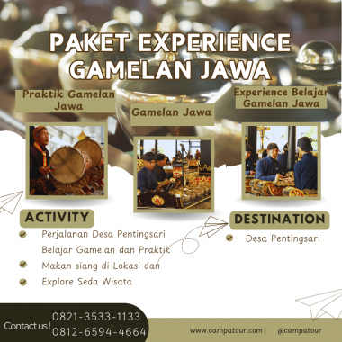 paket experience gamelan jawa
