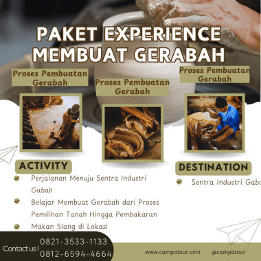 Paket Experience Membuat Gerabah
