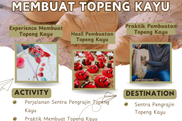 paket experience membuat topeng kayu