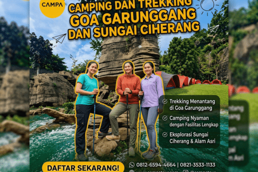 Camping dan Trekking Goa Garunggang dan Sungai Ciherang