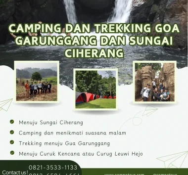 Camping dan Trekking Goa Garunggang dan Sungai Ciherang