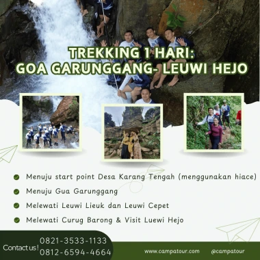 Trekking Sentul: Goa Garunggang dan Leuwi Hejo