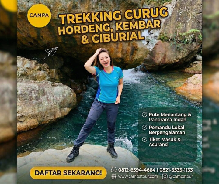 Trekking Curug Hordeng, Curug Kembar, dan Curug Ciburial - Campa Tour