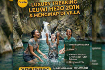 Luxury Trekking Leuwi Hejo 2D1N & Menginap di Villa - Campa Tour