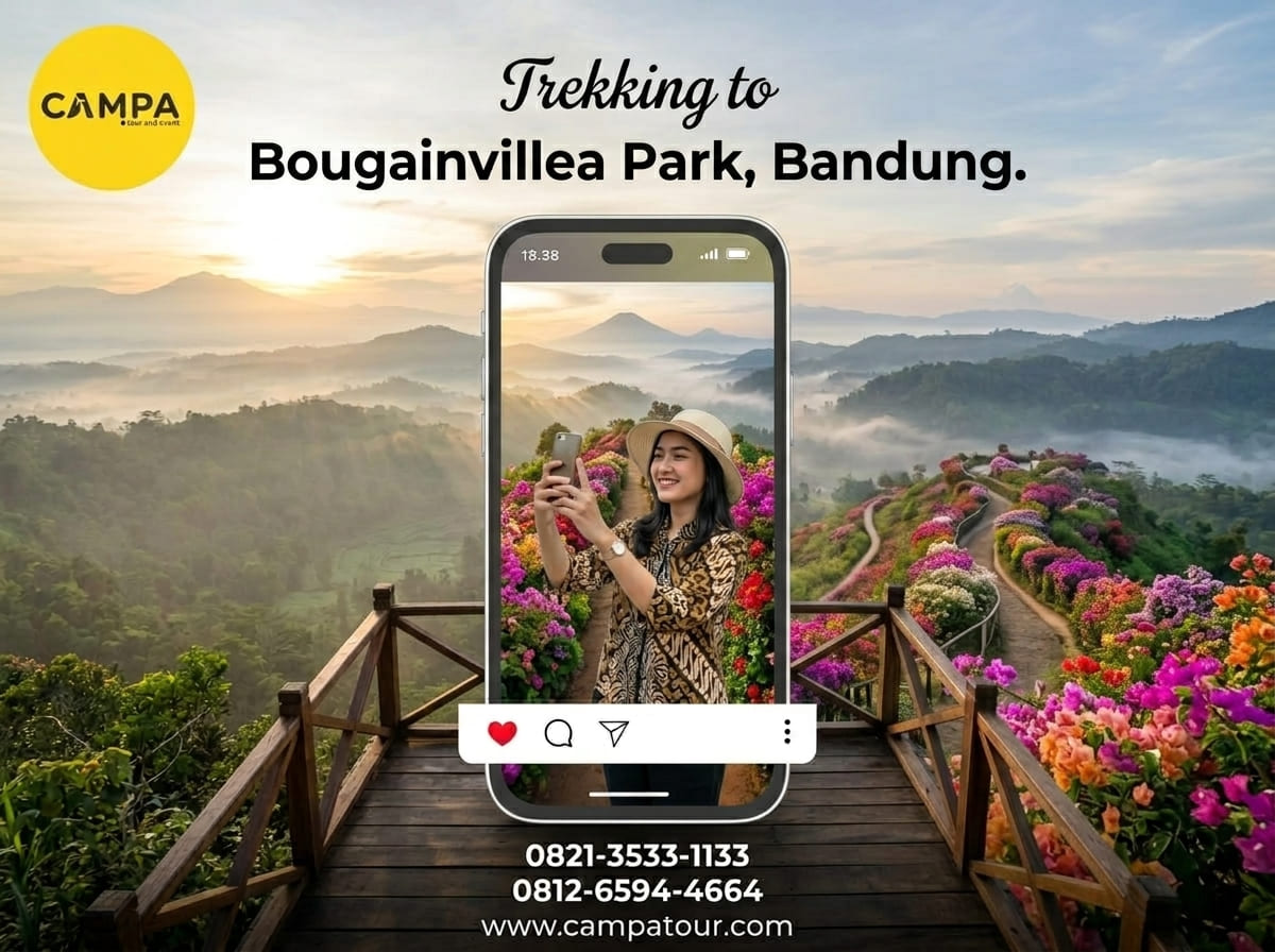 Trekking Taman Bougenville Bandung bersama Campa Tour (1)